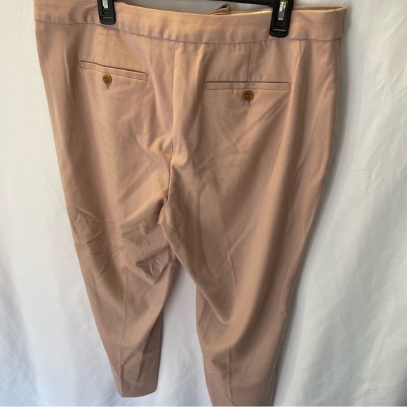 Banana Republic Avery Pants 16 Matching Belt Pale Pink Office Clean Girl Preppy - Picture 10 of 15